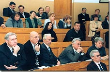 Dissertation Council session in Butlerov's lecture room
