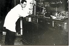 B.A.Arbuzov in the chemical laboratory